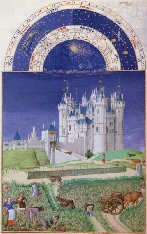 LIMBOURG brothers Les Tres Riches Heures du Duc de Berry china oil painting image